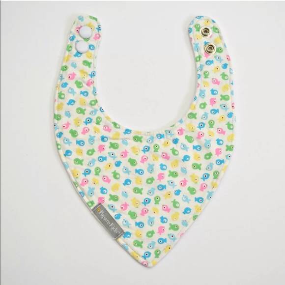Paparo Kids Other - Handmade Cotton Flannel Snap Button Baby Bandana